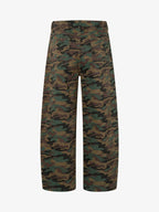 Street Camouflage Side-Striped Jeans