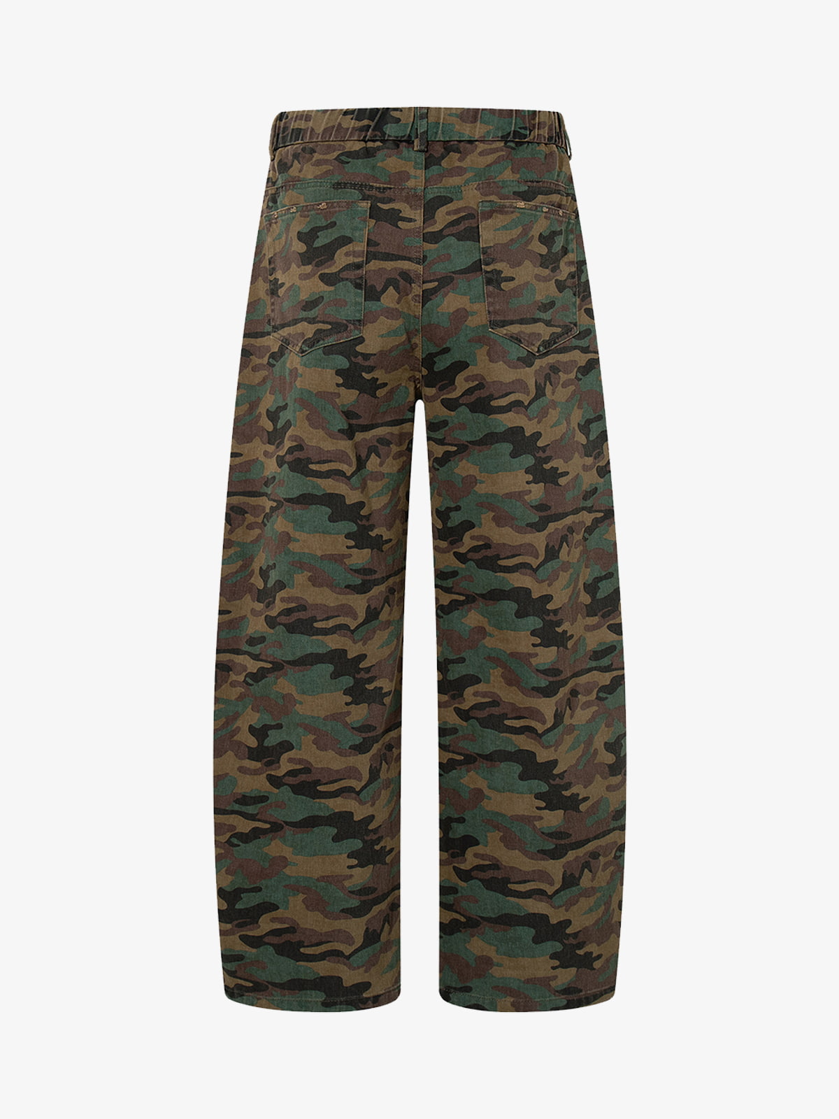 Street Camouflage Side-Striped Jeans