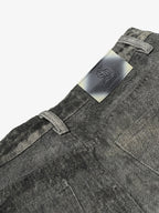 Vintage Heavy Distressed Washed Barrel Jeans