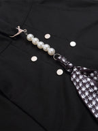 Pleated Design Pendant Decoration Baggy Shorts - 2482