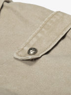 Retro Washed Fleece-lined Hooded Work Jacket