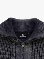 Vintage Chunky Zip Up Knit Jacket