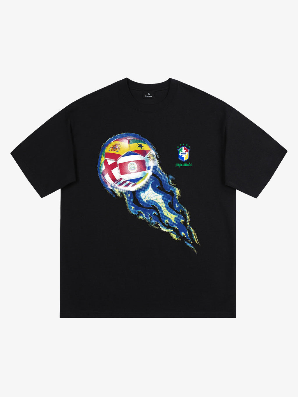 Flag Soccer Ball Graphic T-Shirt