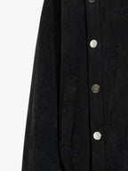 Vintage Stand Collar Metal Button-Structured Bomber Jacket