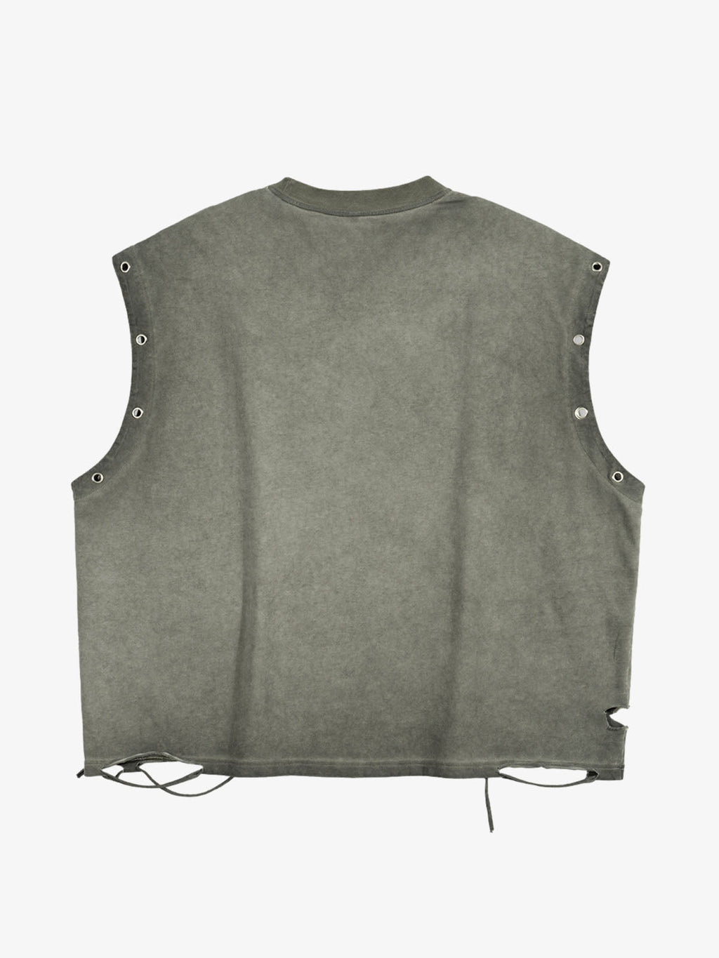 Floral Skeleton Heart Graphic Sleeveless T-Shirt