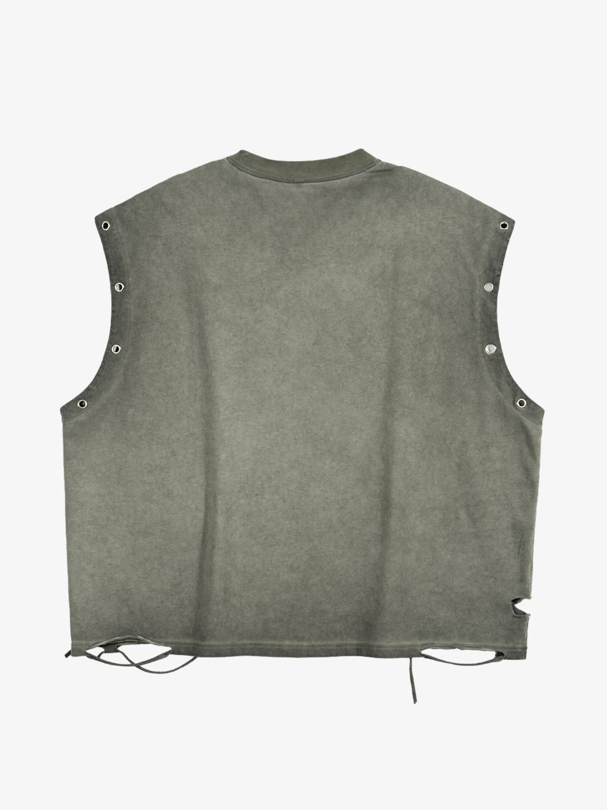 Floral Skeleton Heart Graphic Sleeveless T-Shirt