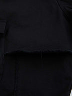 Gothic Ring Strap Multi-Pocket Wide Leg Cargo Jeans