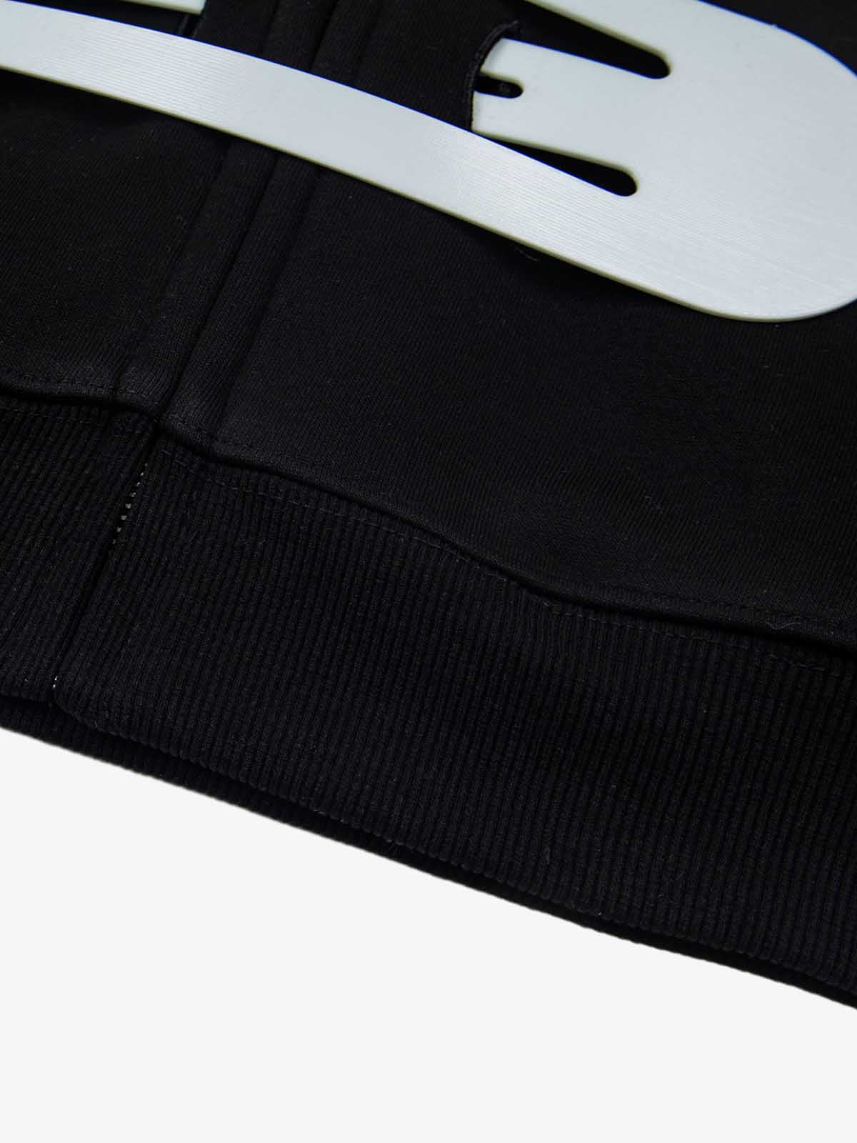 Detachable Hair Clip Decoration Zip Up Hoodie
