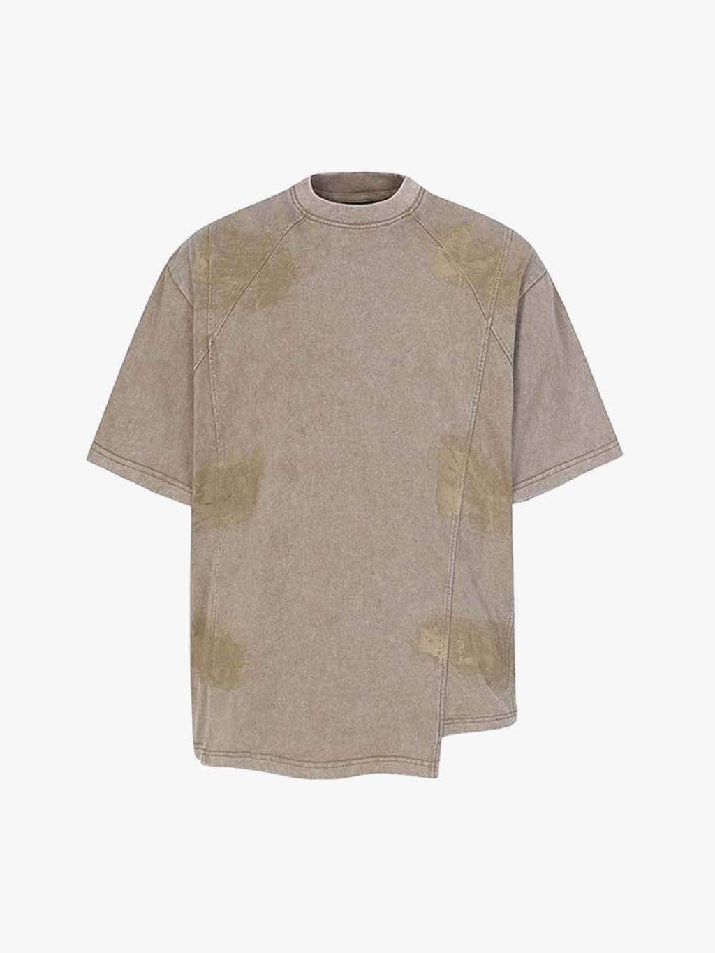 Vintage Washed Panel Seam Oversized T-Shirt