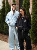 precipice Pearl Embellished Zip Up Set - 2596