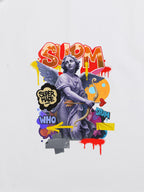 Retro Angel Statue Graffiti T-Shirt