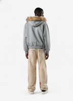 Vintage High Street Mud-Dyed Distressed Baggy Jeans