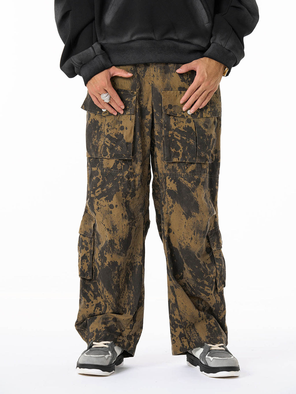 Hip-Hop Camouflage Multi-Pocket Cargo Pants