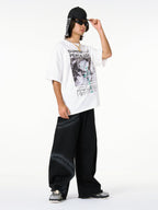 Theprecipice Gangsta Rapper Oversize Graphic T-shirt  - 1990