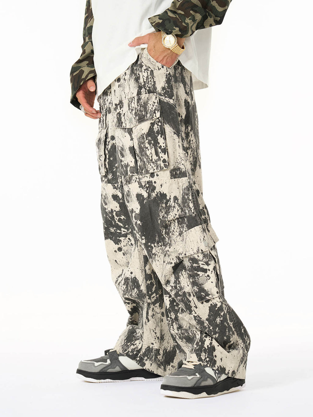 Hip-Hop Camouflage Multi-Pocket Cargo Pants