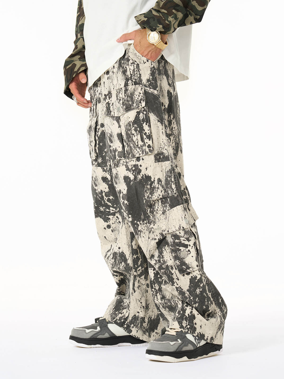 Hip-Hop Camouflage Multi-Pocket Cargo Pants