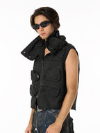 Heavy-Duty Multi-Pocket Multi-Zipper Vest