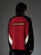 Original Retro Contrast Color Long-Sleeved T-Shirt