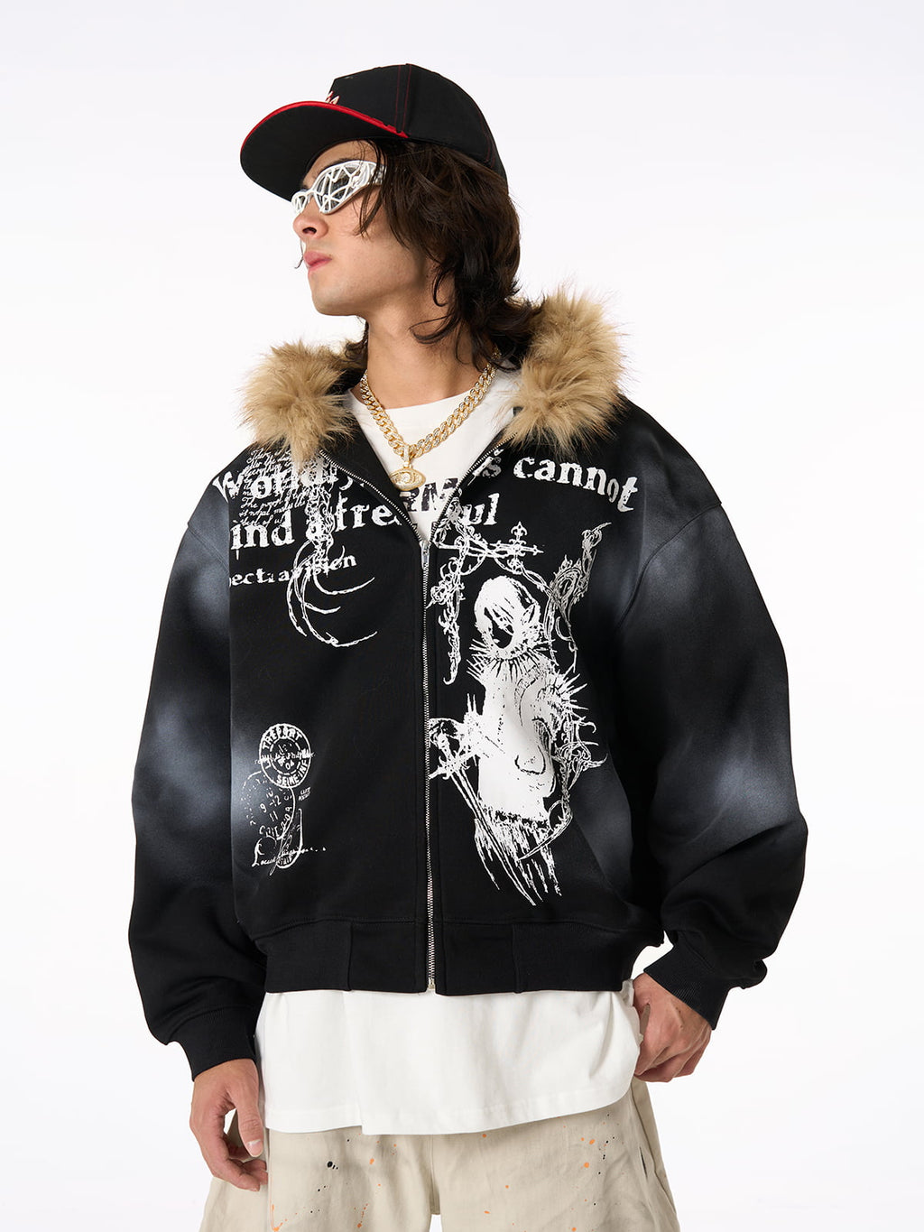 precipice × Mortemartt Graphic Hooded Jacket- 2279