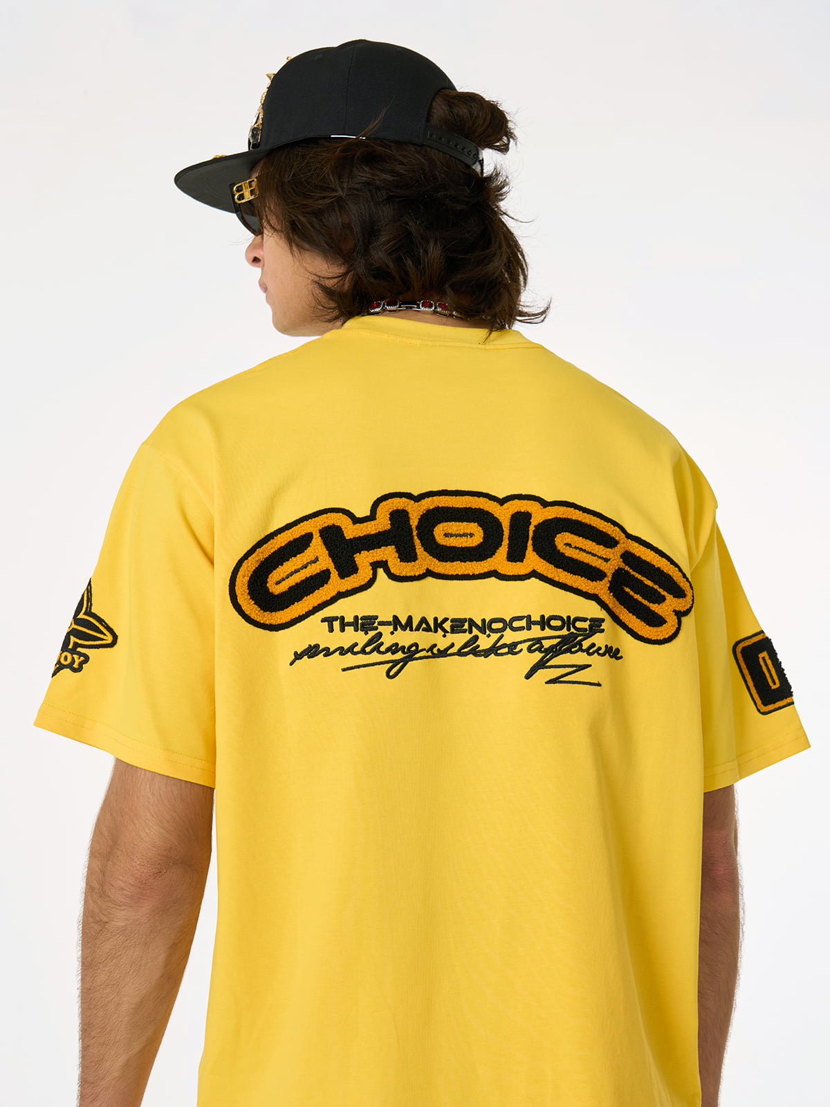 Retro Motorcycle Style Heavy Patch Embroidered T-shirt