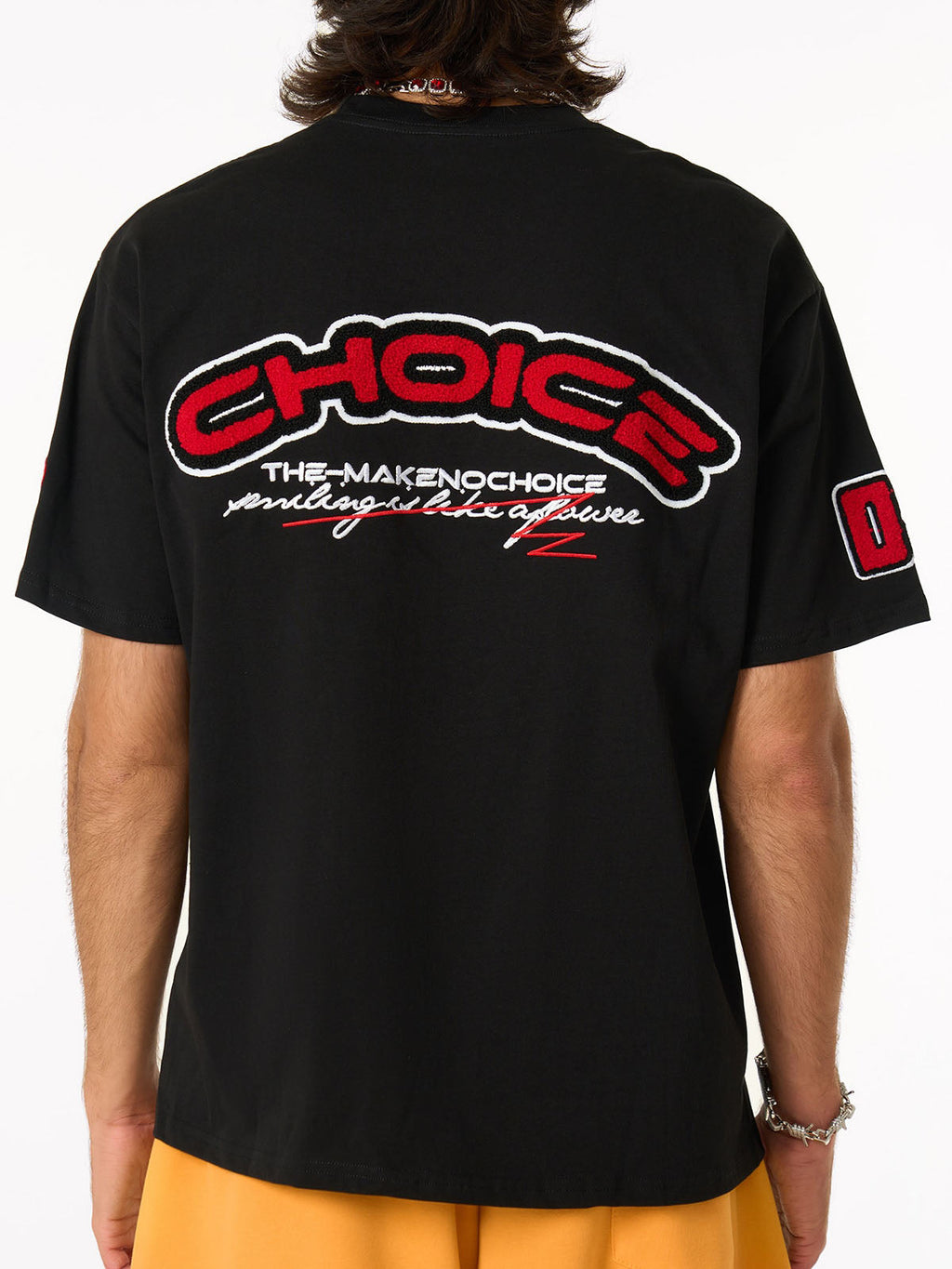Retro Motorcycle Style Heavy Patch Embroidered T-shirt