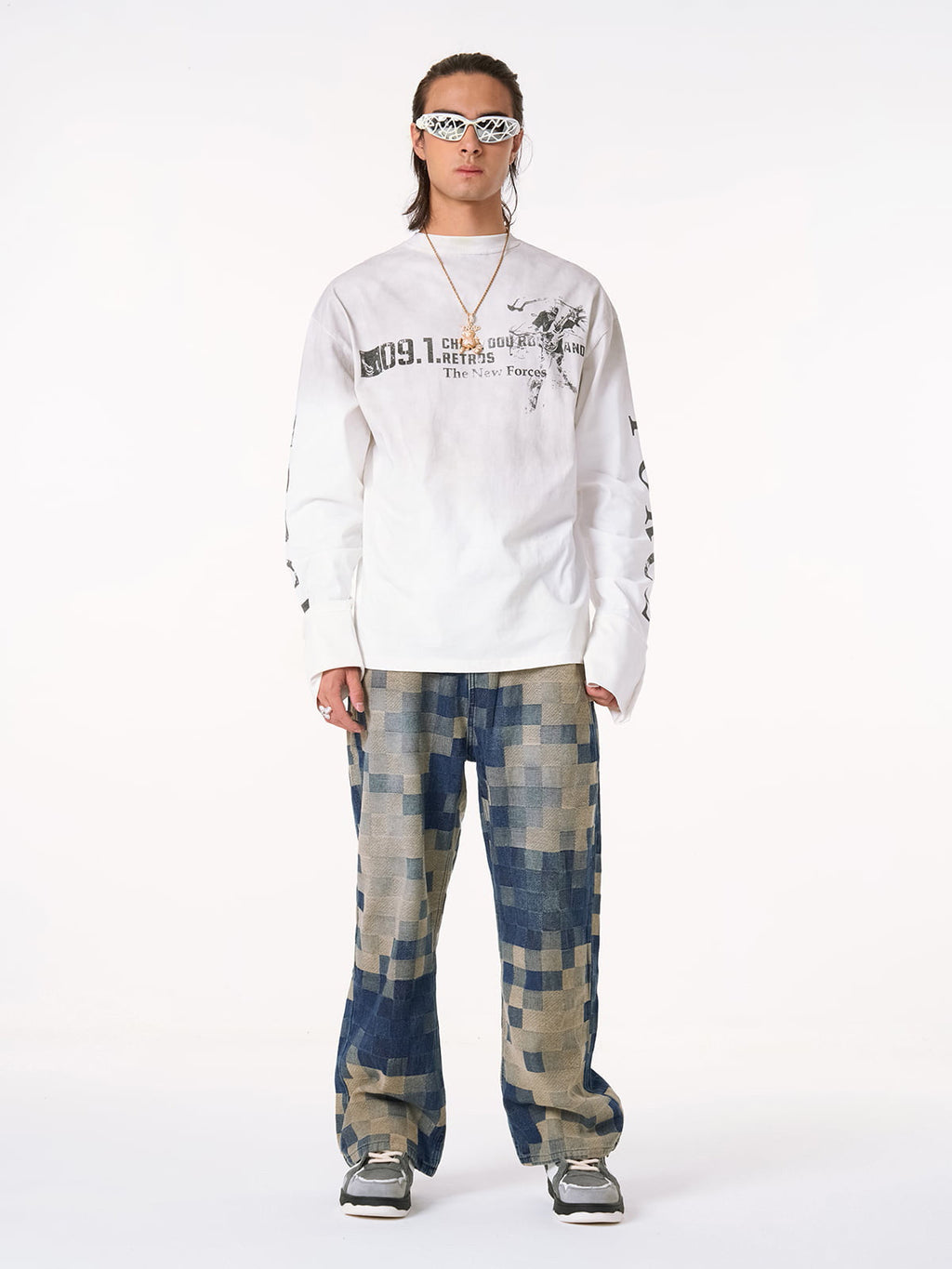Distressed NO. 09 Long Sleeve T-Shirt
