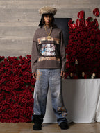 Distressed Thorn Destruction Painting Hoodie