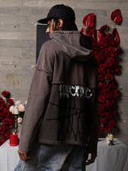 Distressed Thorn Destruction Painting Hoodie