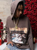 Distressed Thorn Destruction Painting Hoodie