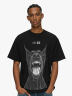 Snarling Doberman Graphic T-Shirt