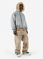 Vintage High Street Mud-Dyed Distressed Baggy Jeans