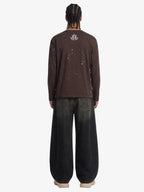 Denim Street Leopard Print Barrel Jeans - 2458