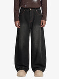 Denim Street Leopard Print Barrel Jeans - 2458