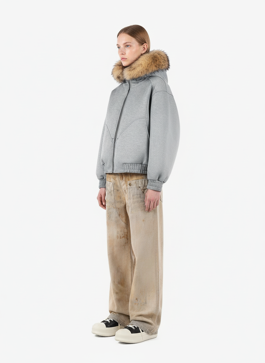 Vintage High Street Mud-Dyed Distressed Baggy Jeans