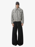 Vintage Leopard Print Waistband Patch Baggy Jeans