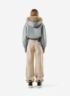 Vintage High Street Mud-Dyed Distressed Baggy Jeans