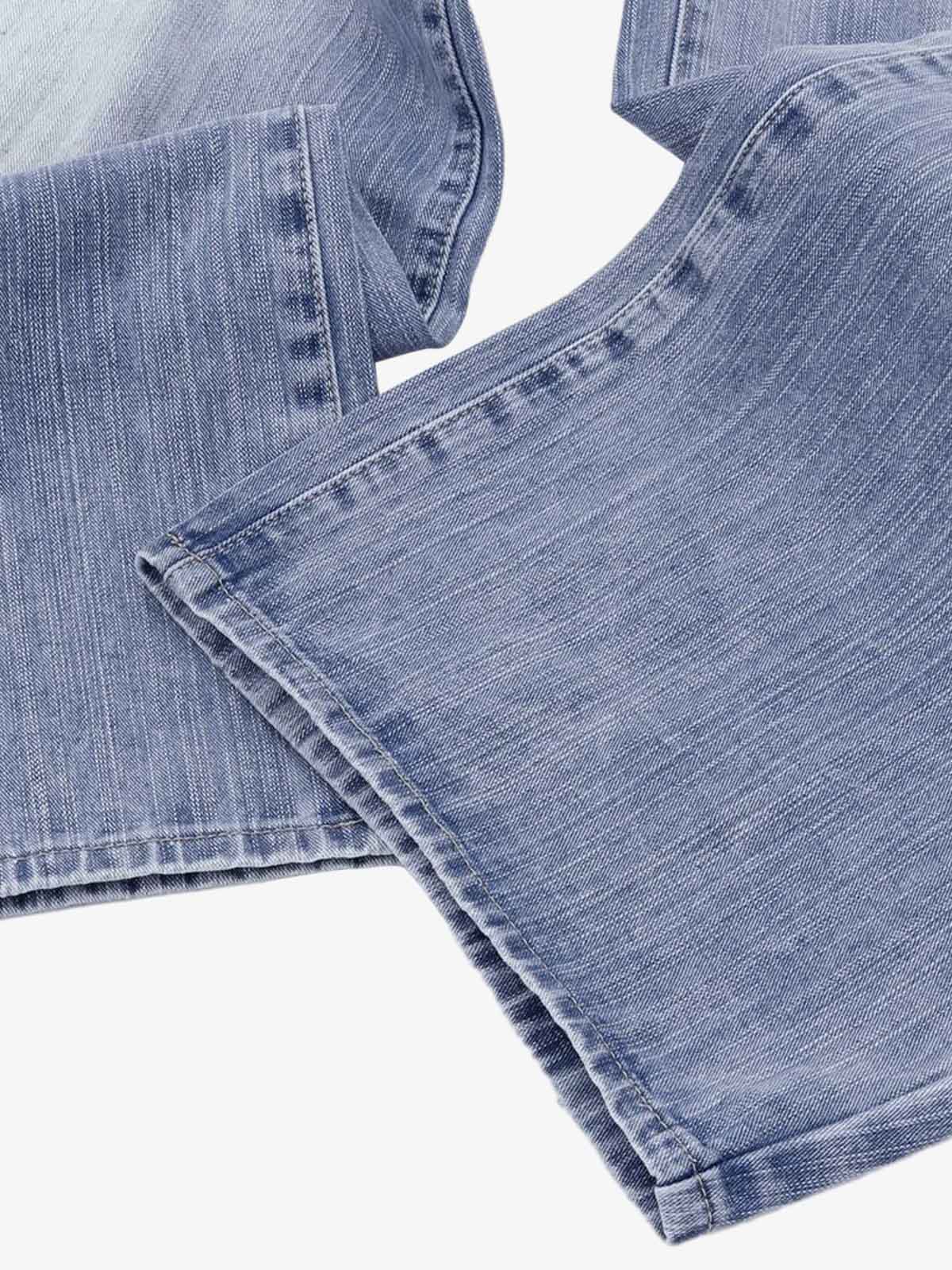 Vintage Washed Patchwork Distressed Scimitar Jeans