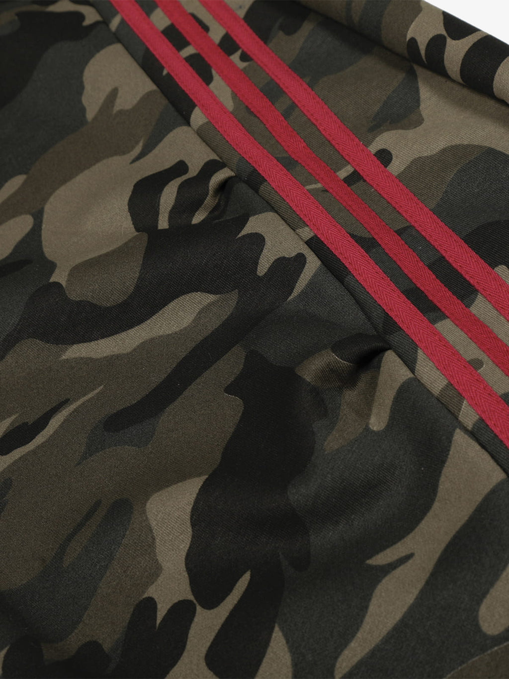 Retro Patchwork Embroidered Camouflage Barrel Pants - 2520
