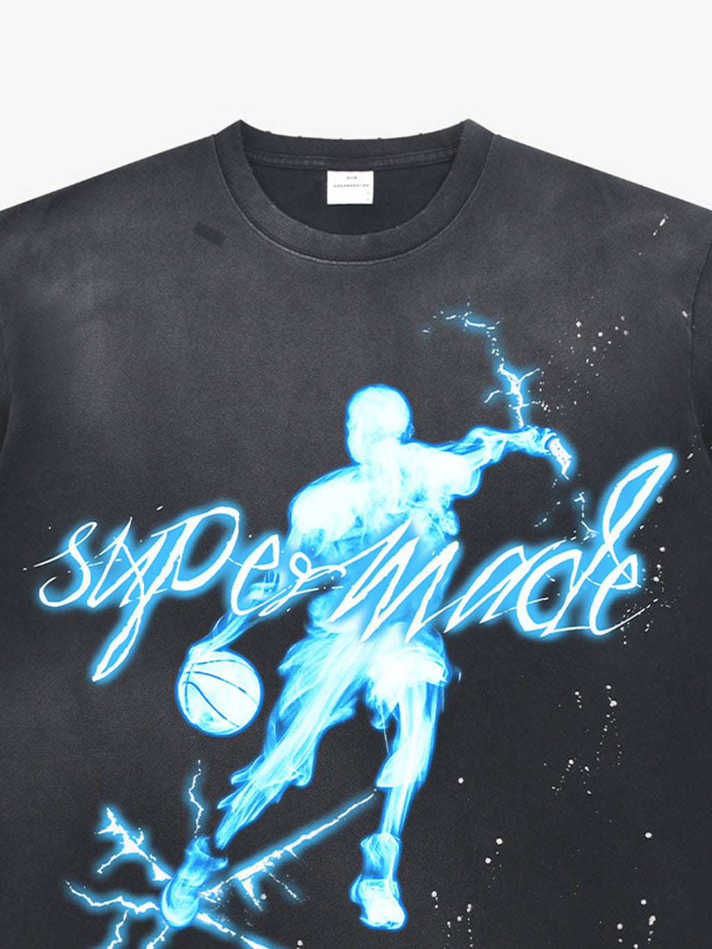 precipice Energy Burst Basketball Electric Graphic T-Shirt
