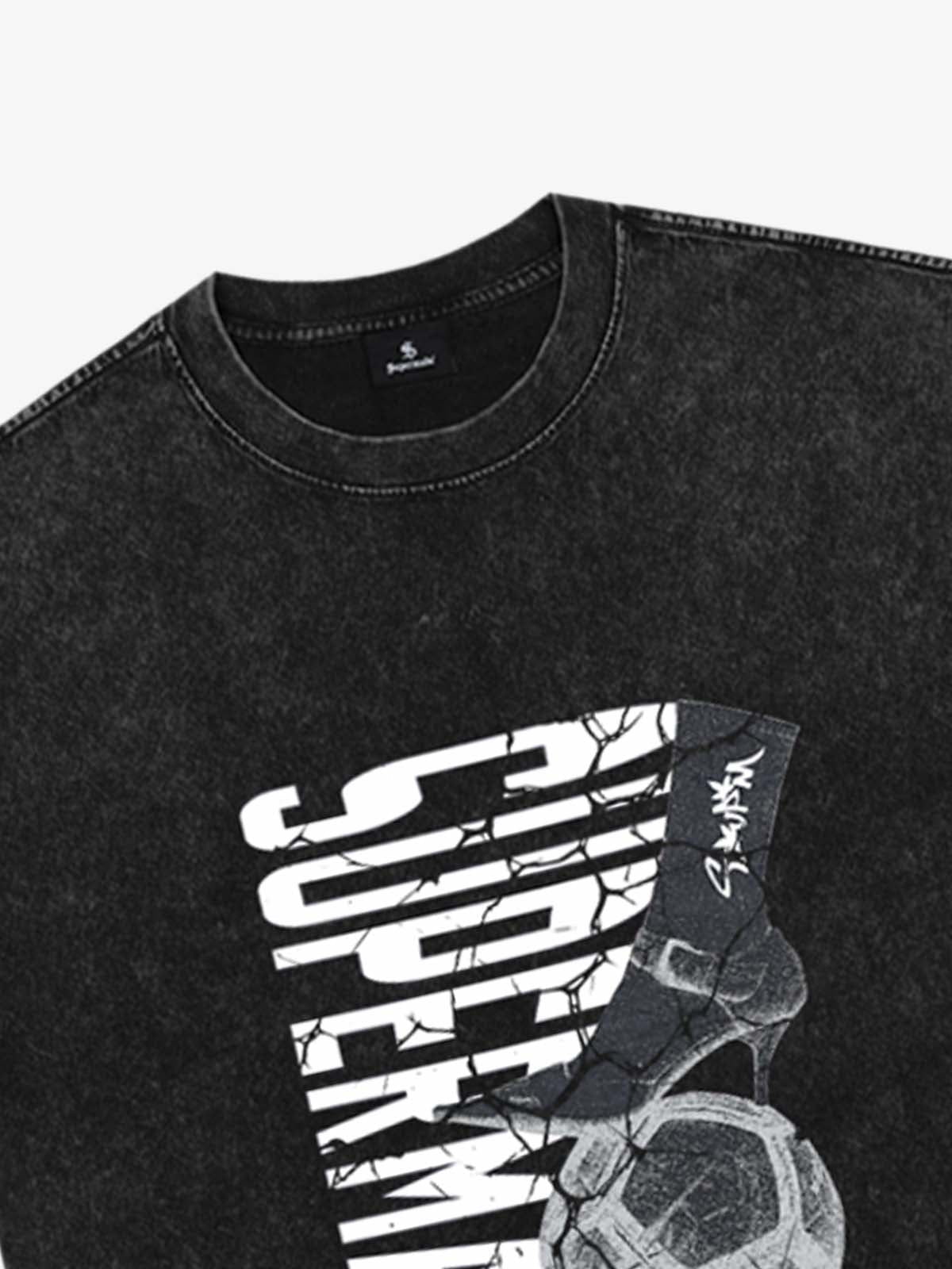 High Heel Soccer Ball Graphic T-Shirt
