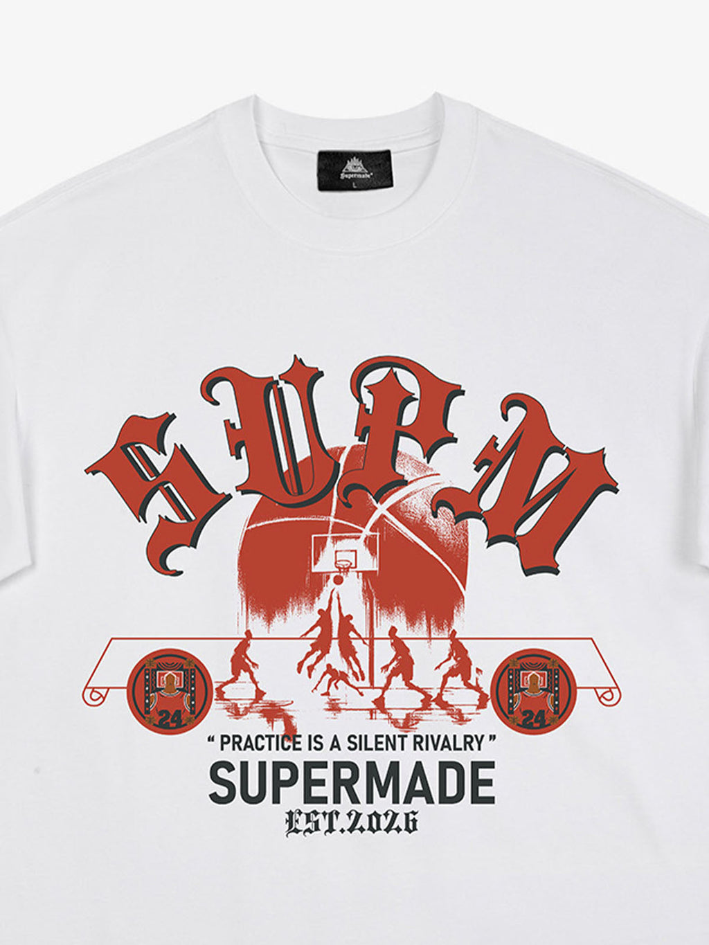 SUPM Slogan Graphic Retro Streetwear T-Shirt