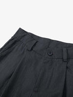 Pleated Wide Leg Jorts