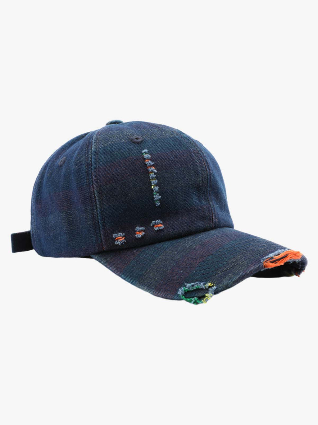 Vintage Washed Distressed Denim Baseball Cap