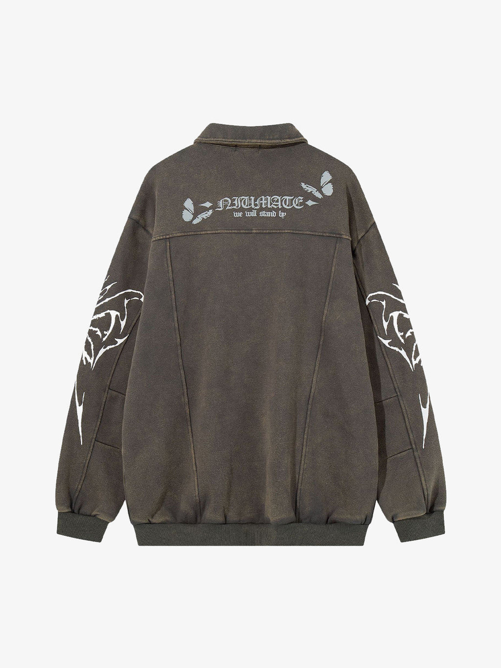 Punk Gothic Butterfly Graphic Streetwear Jacket
