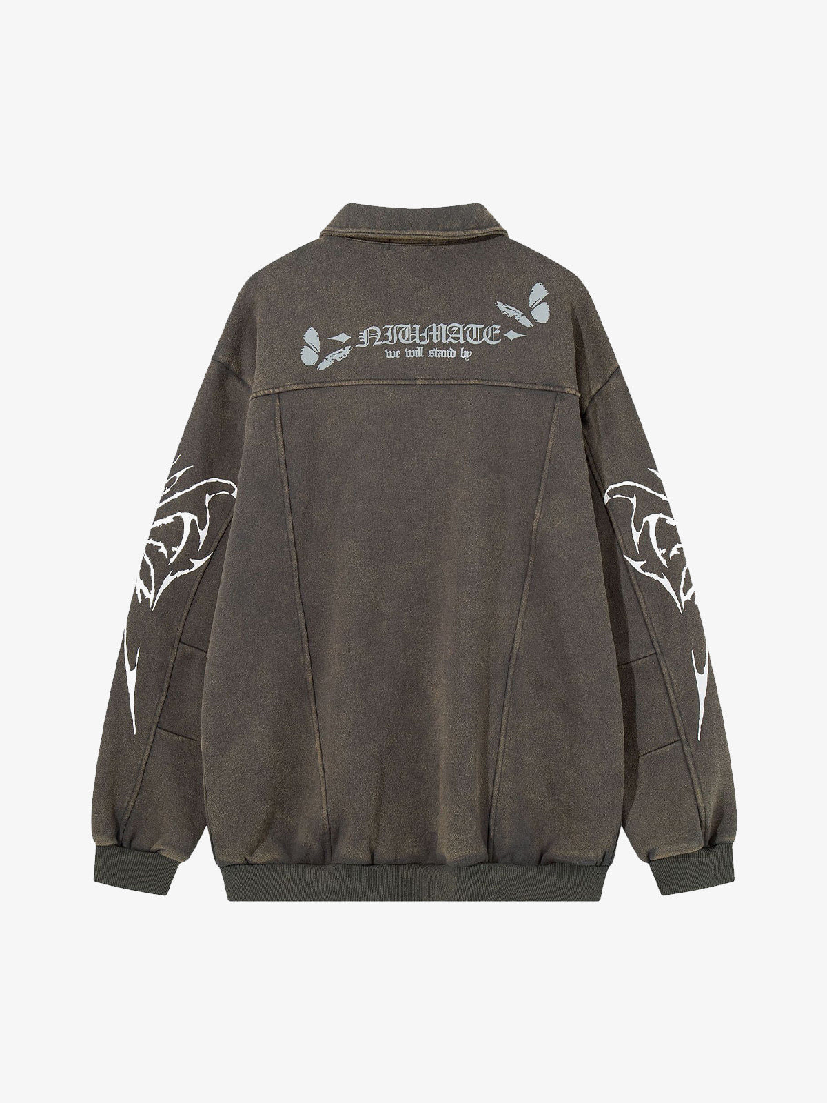 Punk Gothic Butterfly Graphic Streetwear Jacket
