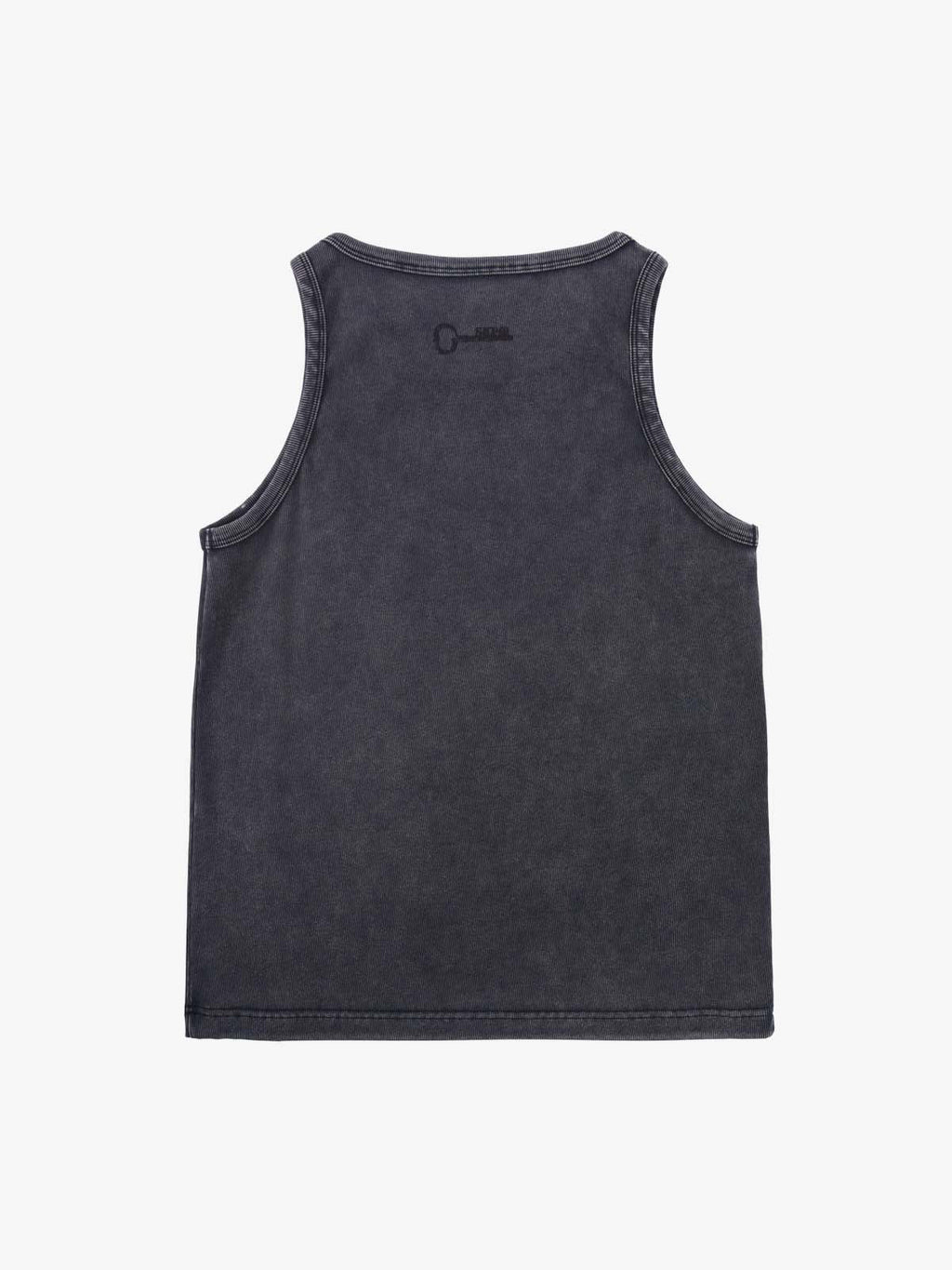 Washed Distressed Key Print Vest