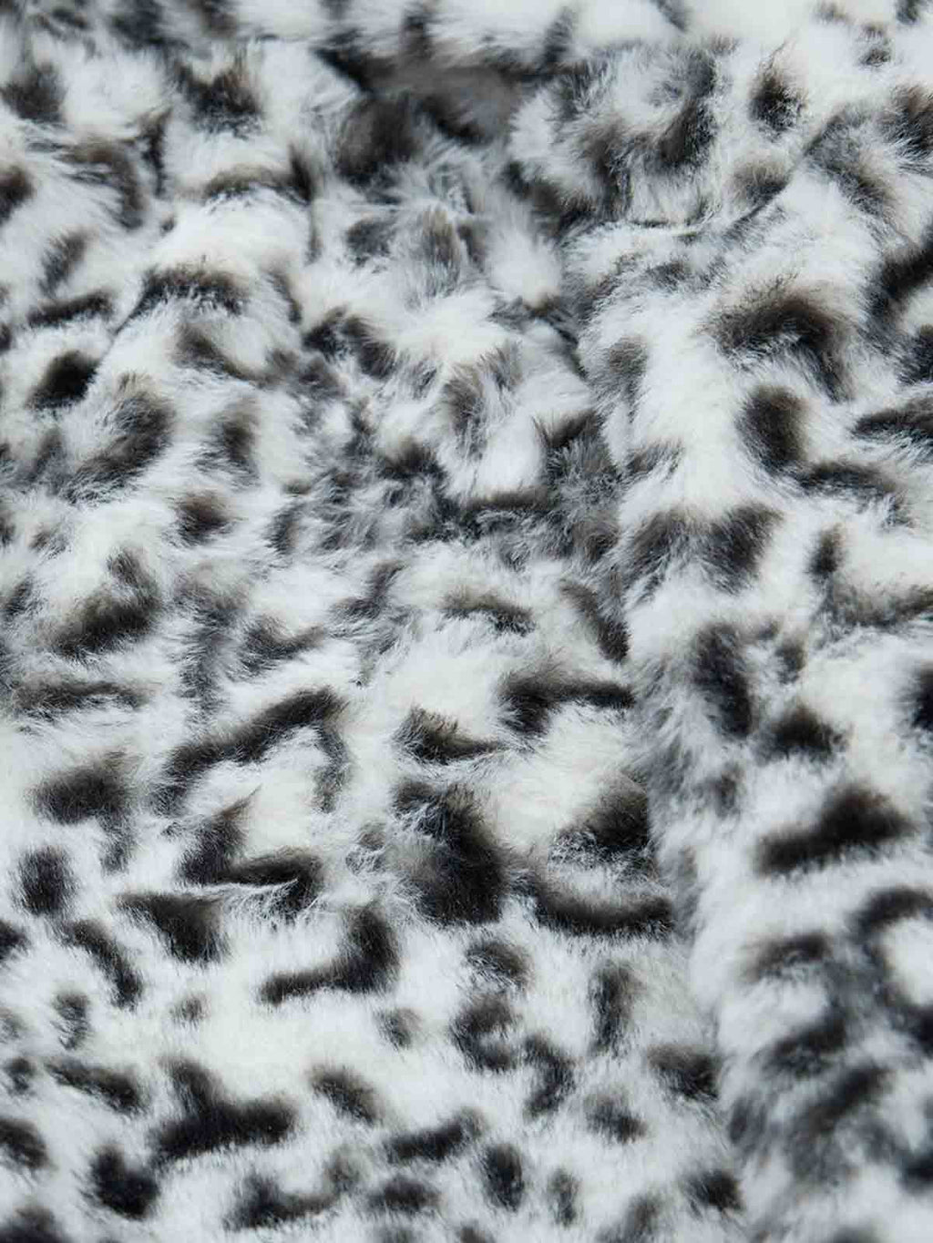Vintage Faux Fur Hoodedd Leopard Lined Graphic Bomber Jacket