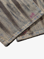 Retro Washed Brushstroke Baggy Jeans