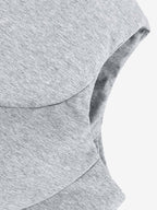 3D Bubble Curve Padded Zip Vest
