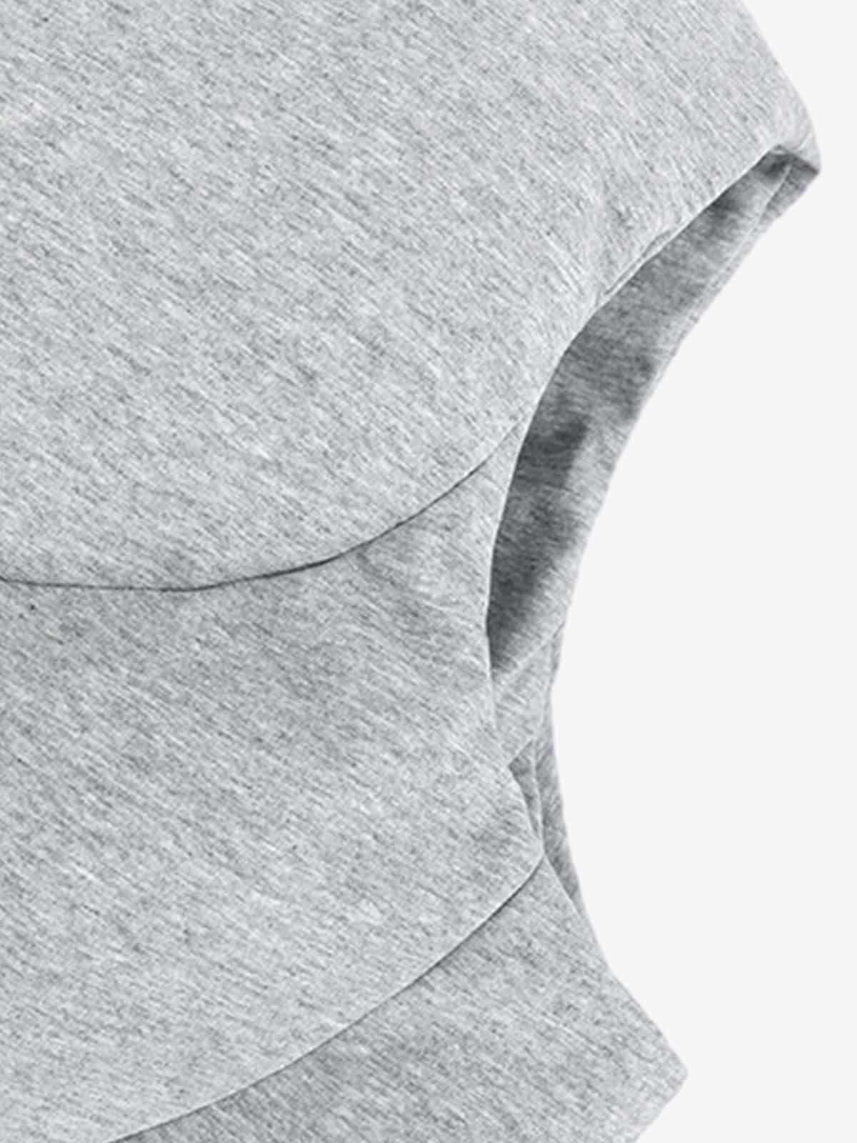 3D Bubble Curve Padded Zip Vest